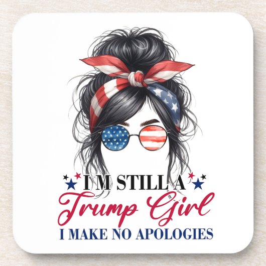 私はまだ申し訳ない切り株の女だ コースター (正面)