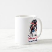 私はまだ申し訳ない切り株の女だ コーヒーマグカップ (正面右)