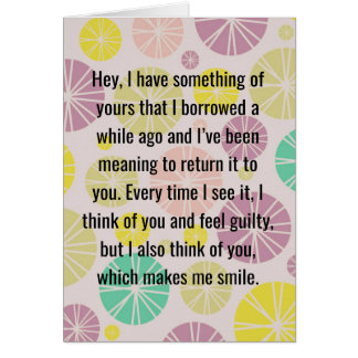 "私はまだ私が"カードを借りたその事を有します