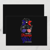 私はまだ私は謝罪しないトランプの女の子である2024 招待状 (正面/裏面)