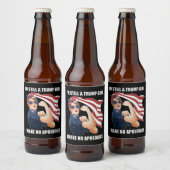 私はまだ私は謝罪を切り詰めていないトランプ女だ ビールラベル (ボトル)