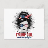 私はまだ私は謝罪を切り詰めていないトランプ女だ ポストカード (正面)