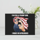 私はまだ私は謝罪を切り詰めていないトランプ女だ 招待状 (スタンド正面)