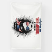 私はまだ私は謝罪を切り詰めていないトランプ女だ 横断幕 (縦)