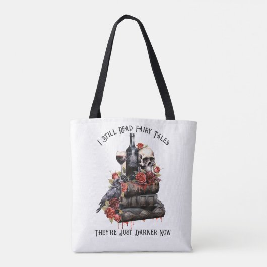 私はまだ読妖精の話は、彼らは今暗い トートバッグ (裏面)