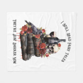 私はまだ読妖精の話は、彼らは今暗い フリースブランケット (正面(横))