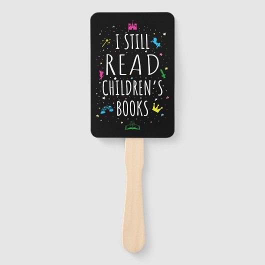 私はまだ読子供の本 ハンドファン (正面)