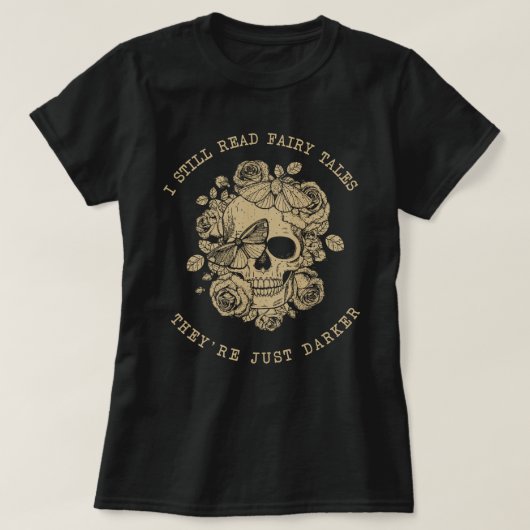 私はまだ読Fairytales暗いロマンスの汚れ恋人 Tシャツ (デザイン正面)