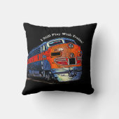 私はまだ遊F7気動車の列車を持っている クッション (裏面)