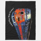 私はまだ遊F7気動車の列車を持っている フリースブランケット (正面)