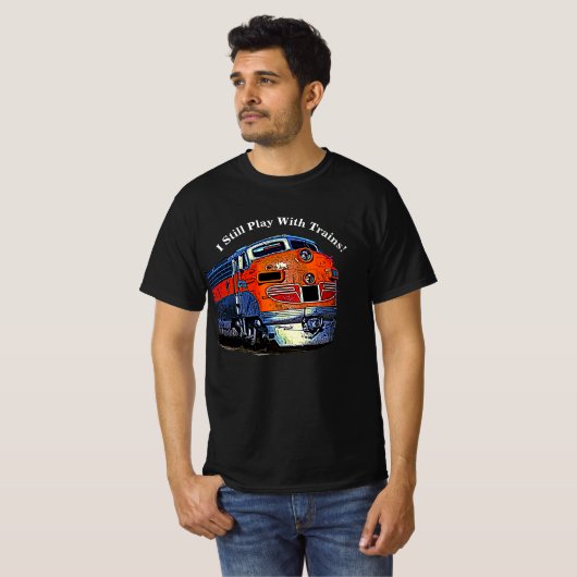 私はまだ遊F7気動車の列車を持っている Tシャツ (正面フル)