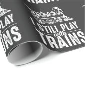 私はまだ鉄遊道の電車に乗っている ラッピングペーパー (ロールコーナー)