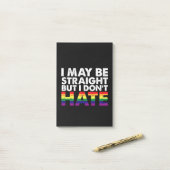 私はまっすぐかもしれないが、LGBTゲイは嫌いではない ポストイット (デスク上)