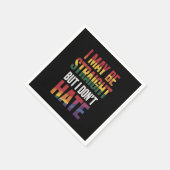 私はまっすぐかもしれないが、LGBTゲイプライドは嫌いではない スタンダードカクテルナプキン (角)