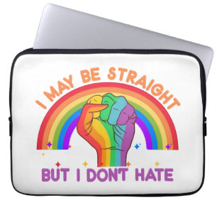 私はまっすぐかもしれないが、LGBTQIAプライドは嫌いではない ラップトップスリーブ