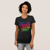 私はまっすぐに考えます傾きます Tシャツ (正面フル)