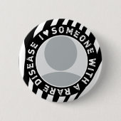 私はまれな病気との誰かを愛します 缶バッジ (正面)