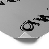 私はみんなとパンツのポスタおもしろいーサインが嫌い ポスター (角)