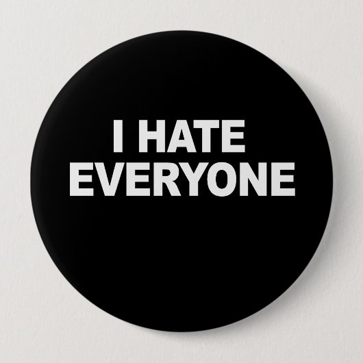 私はみんなのTシャツが大嫌い 缶バッジ (正面)