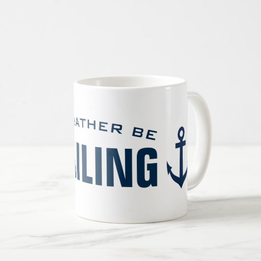 私はむしろおもしろいで航海のなコーヒー・マグを航海していました コーヒーマグカップ (正面右)