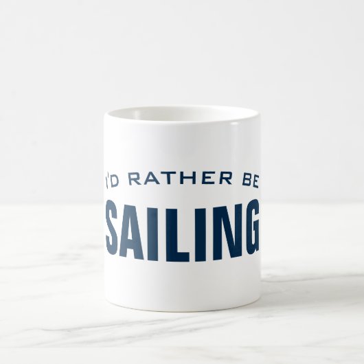 私はむしろおもしろいで航海のなコーヒー・マグを航海していました コーヒーマグカップ (中央)