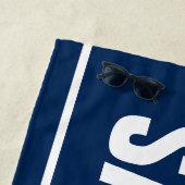 私はむしろおもしろいな退職のギフトを航海していました ビーチタオル (インサイチュ)