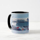 私はむしろです巡航のマグ(ノルウェーの喜びアラスカ) マグカップ (正面左)