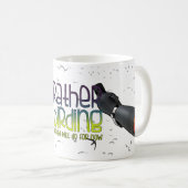 私はむしろです野鳥観察(茶) コーヒーマグカップ (正面右)