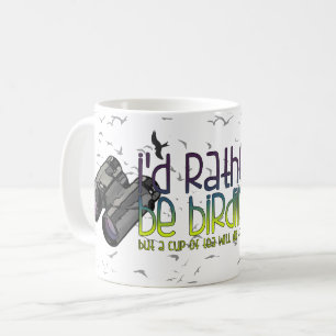私はむしろです野鳥観察(茶) コーヒーマグカップ