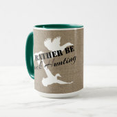 私はむしろアヒルの狩りのアヒルおよびバーラップです マグカップ (正面左)