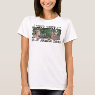 私はむしろアフリカのサファリのインパラ鏡である Tシャツ