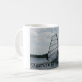 私はむしろウィンドサーフィンをしていました コーヒーマグカップ (正面左)
