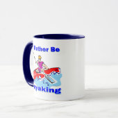 私はむしろカヤックを漕ぐ1才です マグカップ (正面左)