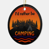 私はむしろキャンプのオーナメントです セラミックオーナメント (左)