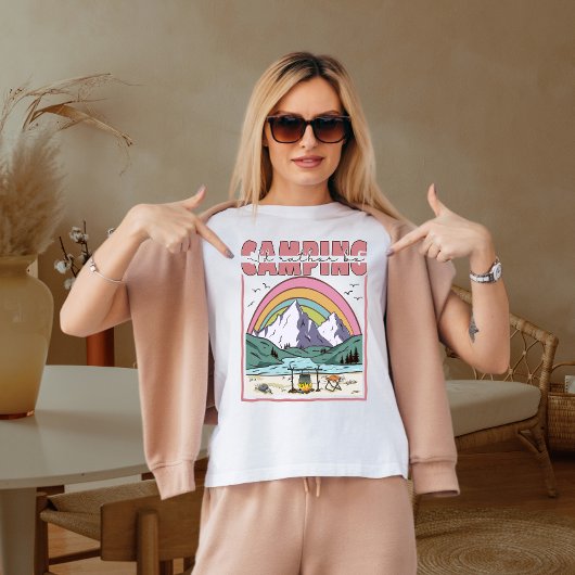 私はむしろキャンプをしたい Tシャツ