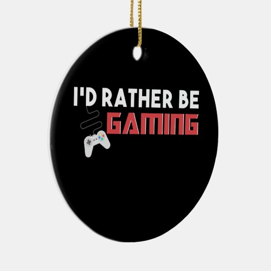 私はむしろゲームのコンピュータとコンソールゲーマーである セラミックオーナメント (右)