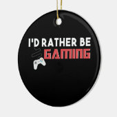 私はむしろゲームのコンピュータとコンソールゲーマーである セラミックオーナメント (左)