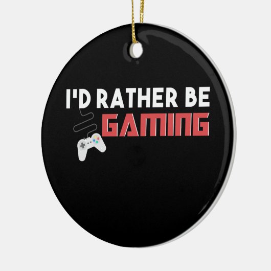 私はむしろゲームのコンピュータとコンソールゲーマーである セラミックオーナメント (左)