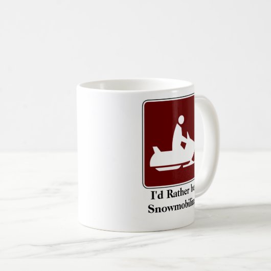 私はむしろコーヒー・マグをスノーモービルで行っていました コーヒーマグカップ (正面右)