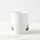 私はむしろゴルフをしていました コーヒーマグカップ (中央)