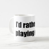 私はむしろゴルフを遊んでいました コーヒーマグカップ (正面左)