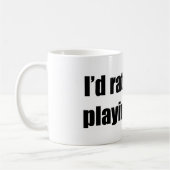 私はむしろゴルフを遊んでいました コーヒーマグカップ (左)
