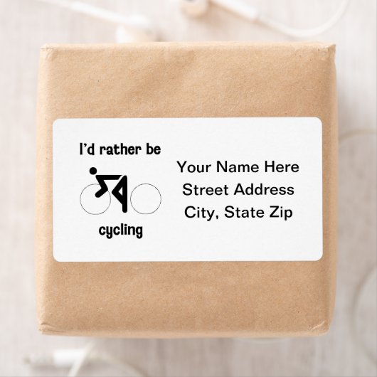 私はむしろサイクリングだ ラベル (インサイチュ)