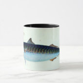 私はむしろサバの魚釣りのマグです コーヒーマグカップ (中央)