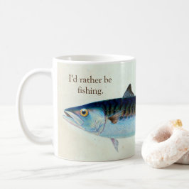 私はむしろサバの魚釣りのマグです コーヒーマグカップ