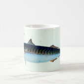私はむしろサバの魚釣りのマグです コーヒーマグカップ (中央)