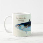 私はむしろサバの魚釣りのマグです コーヒーマグカップ (左)