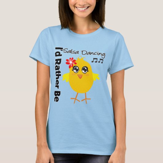 私はむしろサルサ踊り Tシャツ (正面)