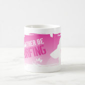 私はむしろサーフしていました コーヒーマグカップ (中央)