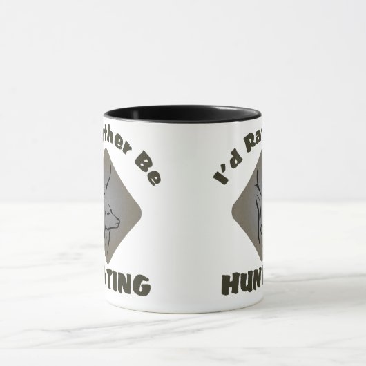 私はむしろシカのハンターを捜していました マグカップ (中央)